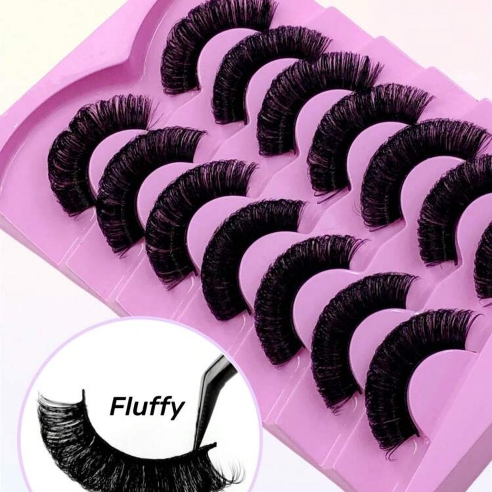 Fluffy Black False Eyelashes
